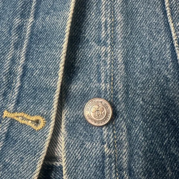 Kids Blue Jean Jacket Mickey Mouse vintage. Perfect fade - Picture 5 of 7